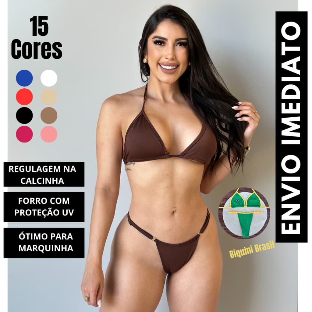Bíquini de fita cortininha fio dental para bronze marquinha biquini brasil cortininha com regulagem
