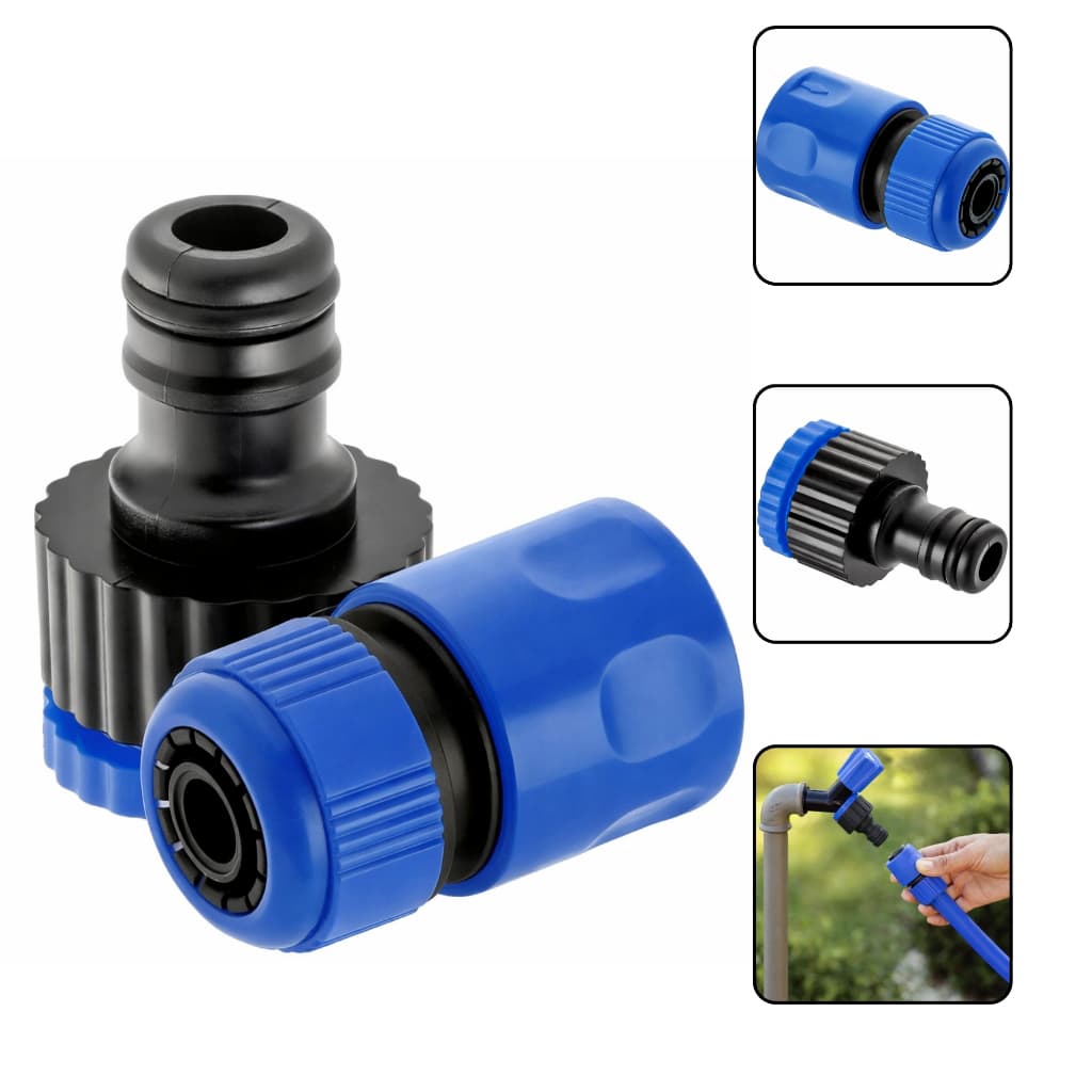 Jardim Engate Rápido + Adaptador Rosca 3/4 x 1/2 Mangueira Torneira Kit Irrigação