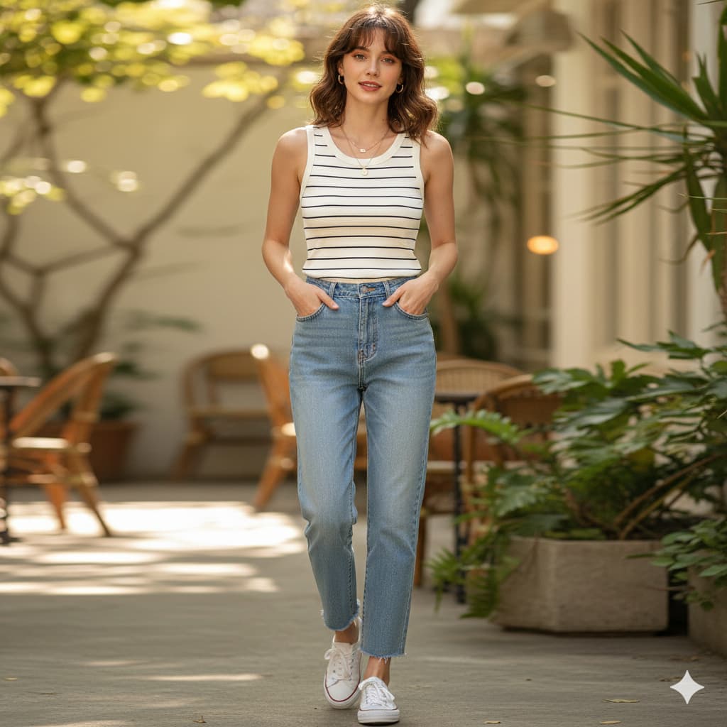 Regata Canelada Feminina Básica com Alça – Conforto e Estilo