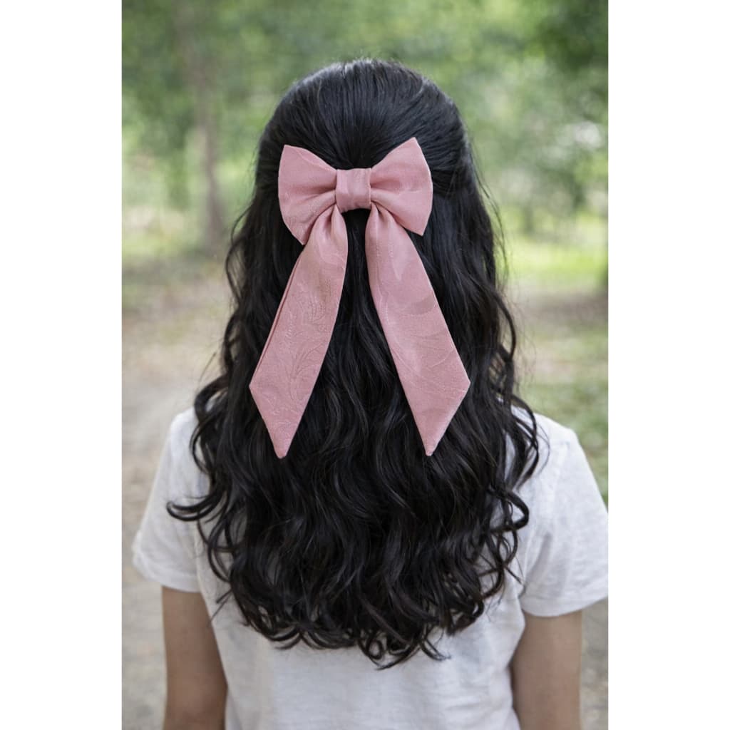 Laço feminino de Cabelo com Pontas Finas em Tecido Tamanho Médio Adulto e Infantil