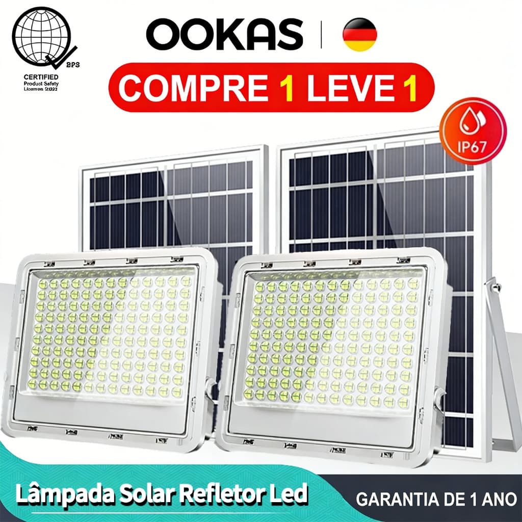 OOKAS Enorme Brilhante PRO MAX Refletor Led Lâmpada Solar 100000W Luz De Led IP67 à Prova D'Água Externas