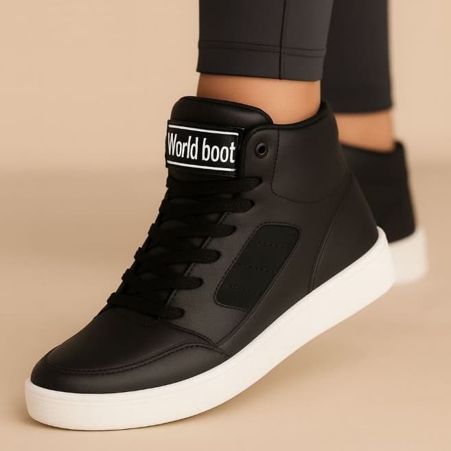 Bota Tenis Feminino Academia Fitness Sneaker Sola Reta