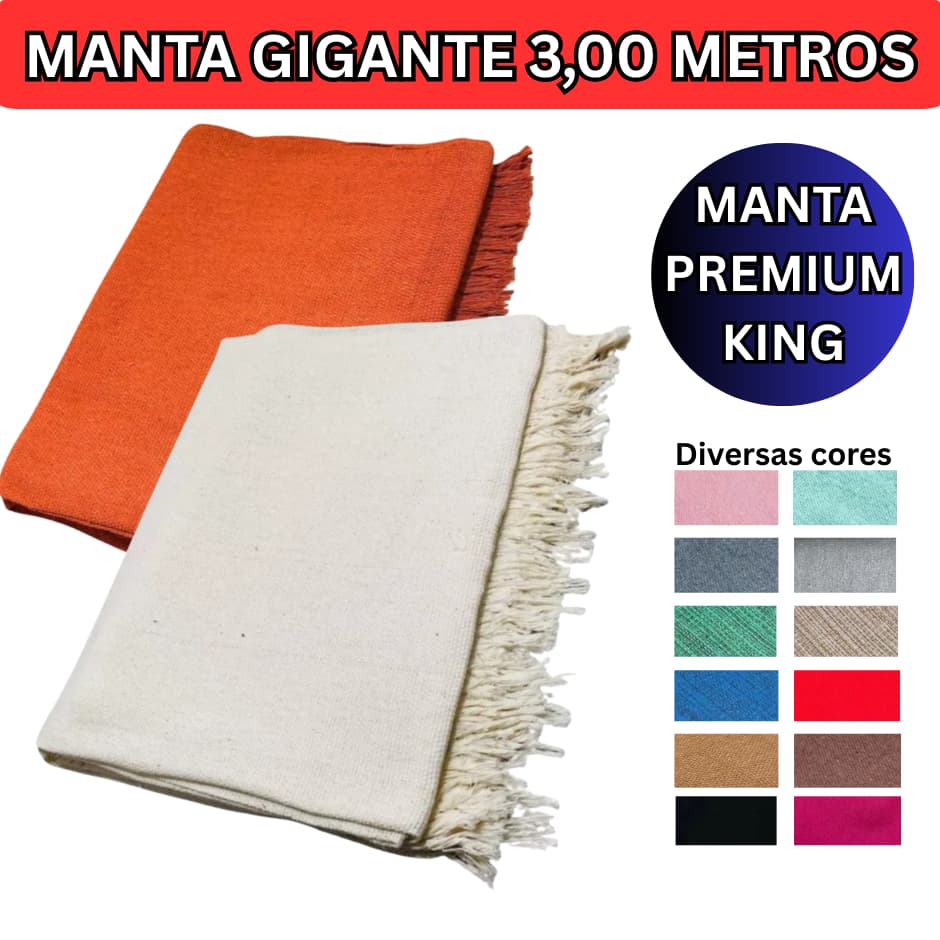 Manta Para Sofá King Gigante 3,00 x 1,80 100% Algodão Protetor Decoração
