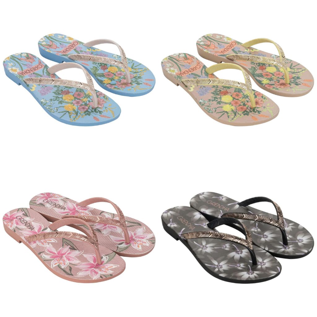 sandalia feminina grendha ipanema amor em flor lirio rasteirinha original