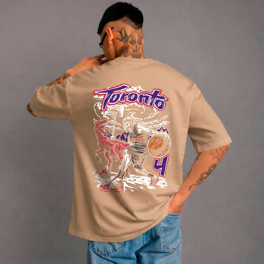 Camisa Camiseta Blusa Oversized Toronto Basquete 100% Algodão