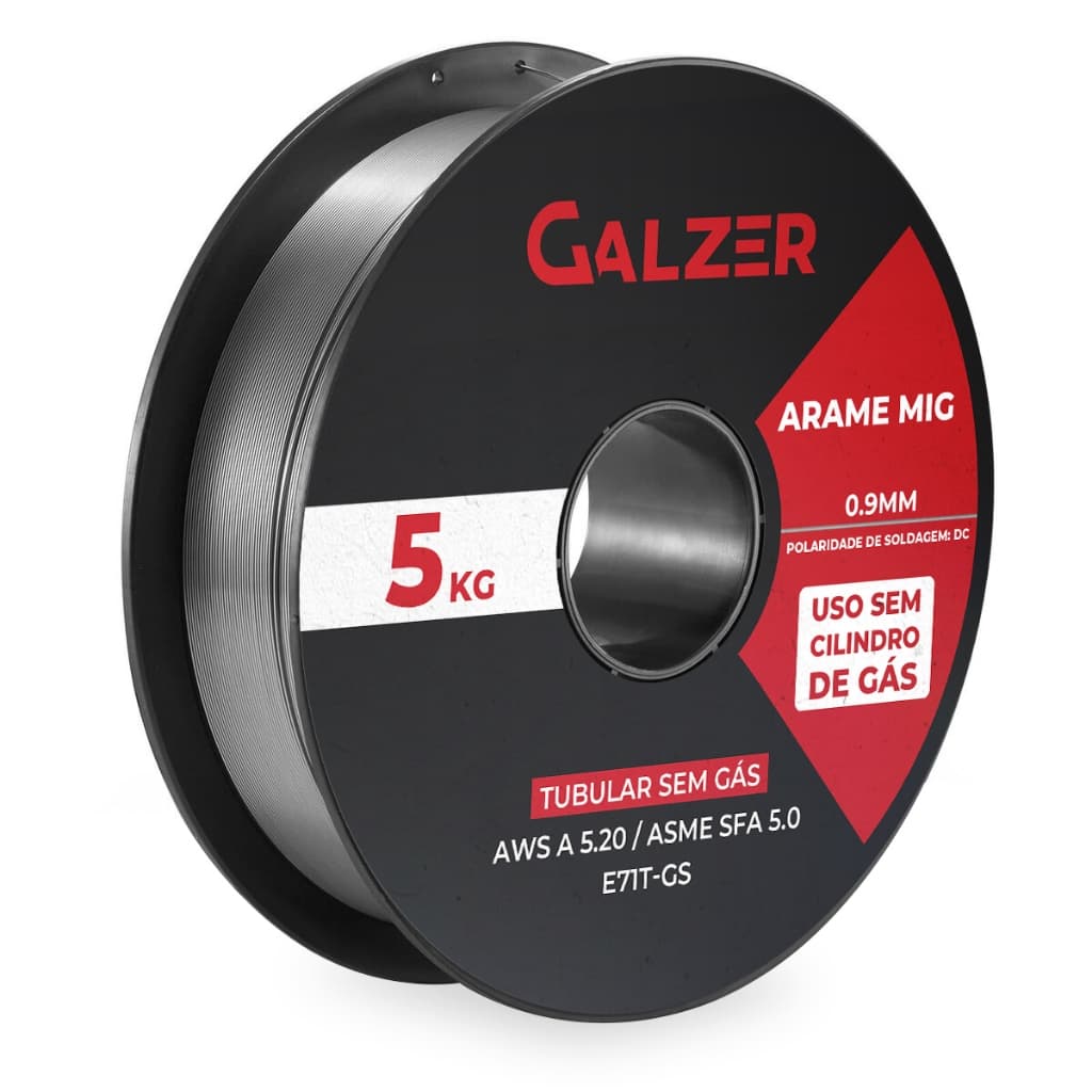 Arame Tubular 0.9 Mm Solda Mig 5kg