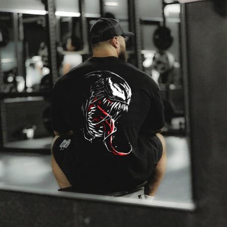 Camisa Camiseta Blusa Oversized Venom Academia 100% Algodão