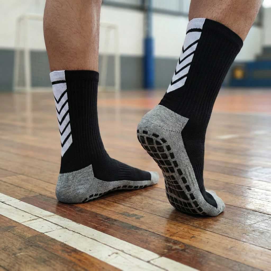 Meia Antiderrapante Futsal Esportes Crosfitt Unissex Esportes
