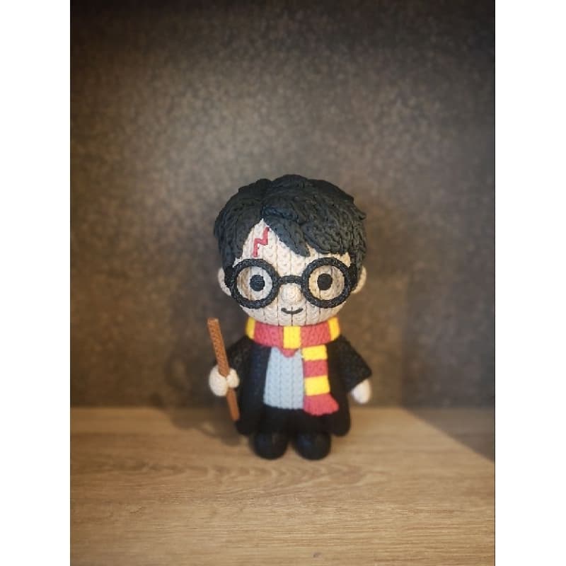 Coleção Harry Potter crochê 3d -Estilo Amigurumi