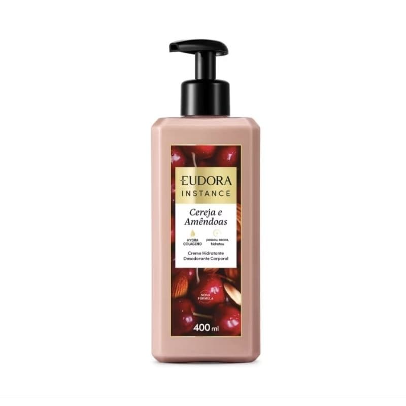 Creme Hidratante Desodorante Corporal Instance Cereja e Amêndoas 400ml