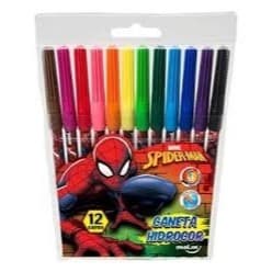 Canetinha Homem Aranha - 12 cores Molin Spider Men