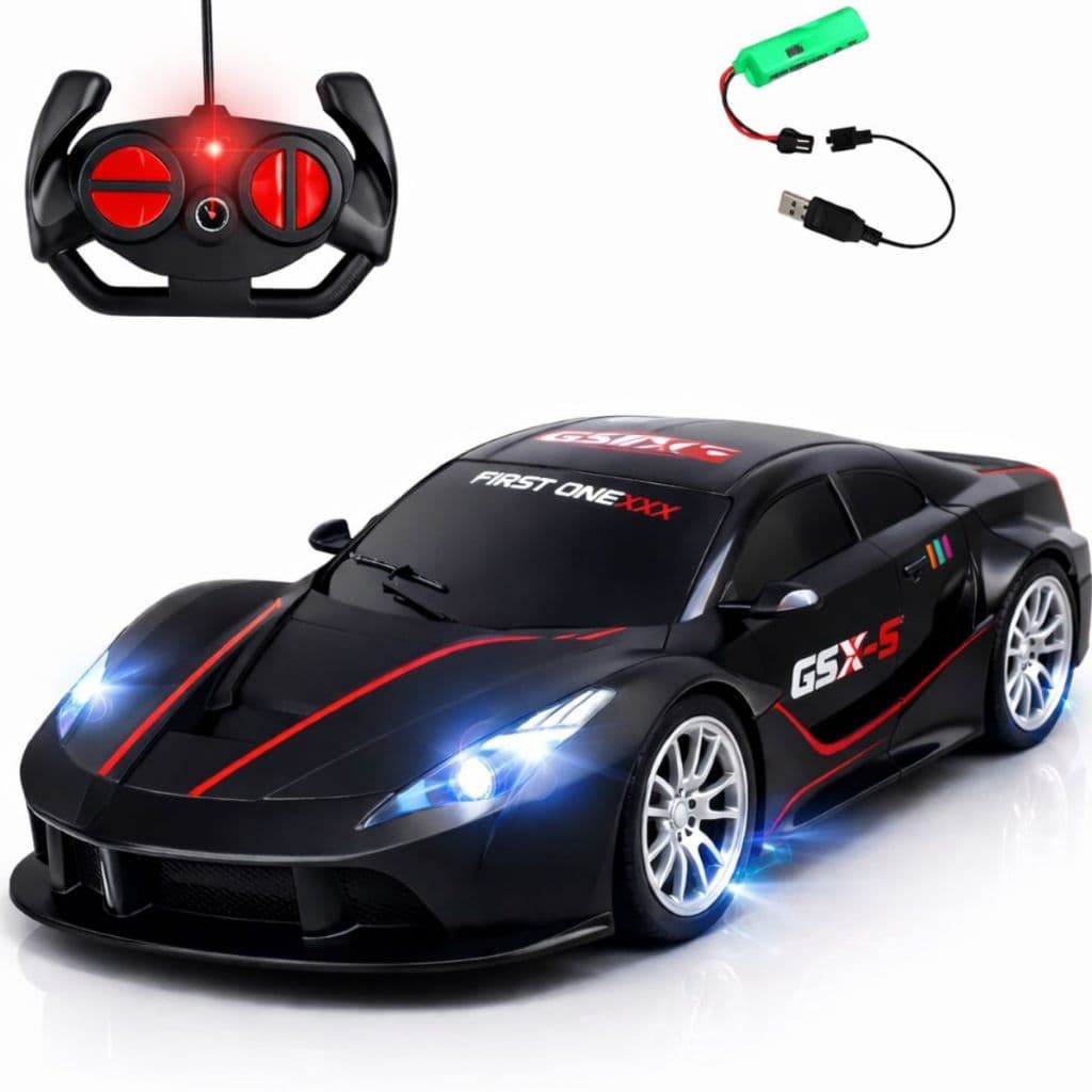 Carro Carrinho Controle Remoto Batman Batmóvel Preto Grande