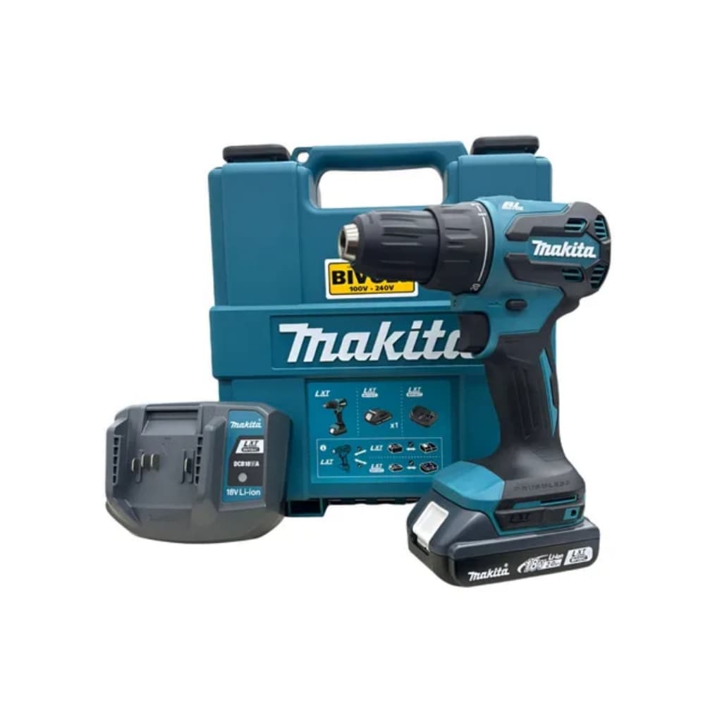 Parafusadeira Furadeira Impacto 18v 2 Baterias Maleta - Makita
