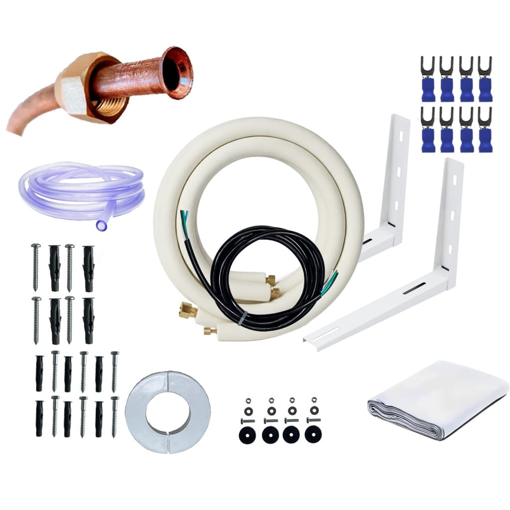 Kit instalação ar inverter 9000/12000 btus 2m com suporte