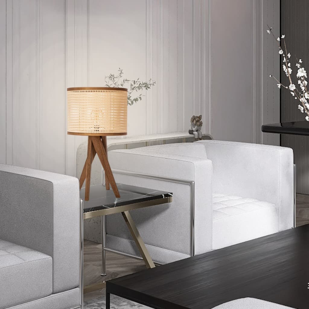 Abajur Luminária de Mesa  Tripé D+Mob Quarto Escritório Luxo Design Exclusiva Aconchego
