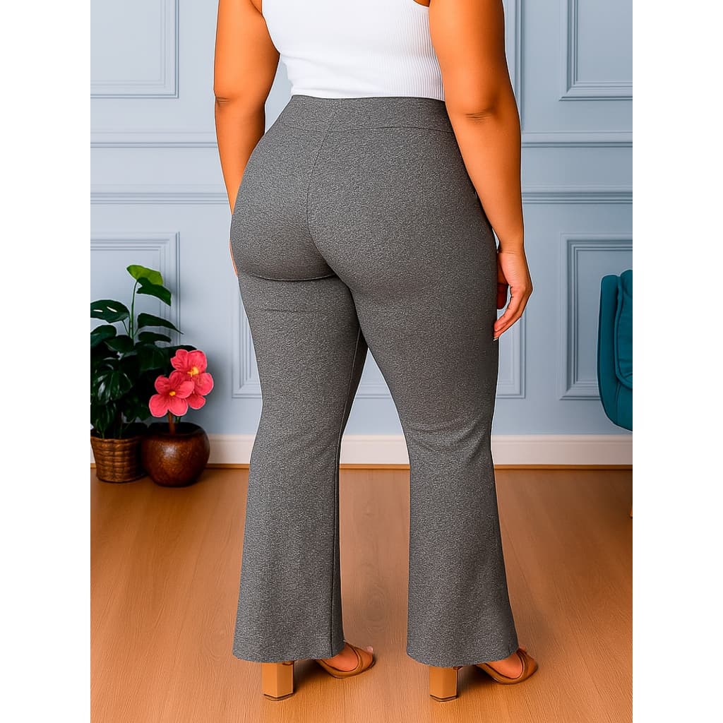 Calça Legging Leg Flare Zero Transparência Grossa Academia