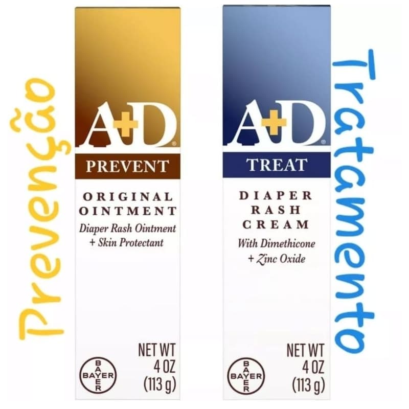 Pomada A+D Kit de Bisnagas 113g Azul e Amarela