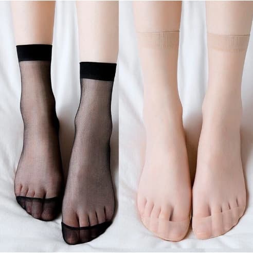 10/20/30 Pares De Meias Fina Tornozelo  Meias Soquete Transparentes