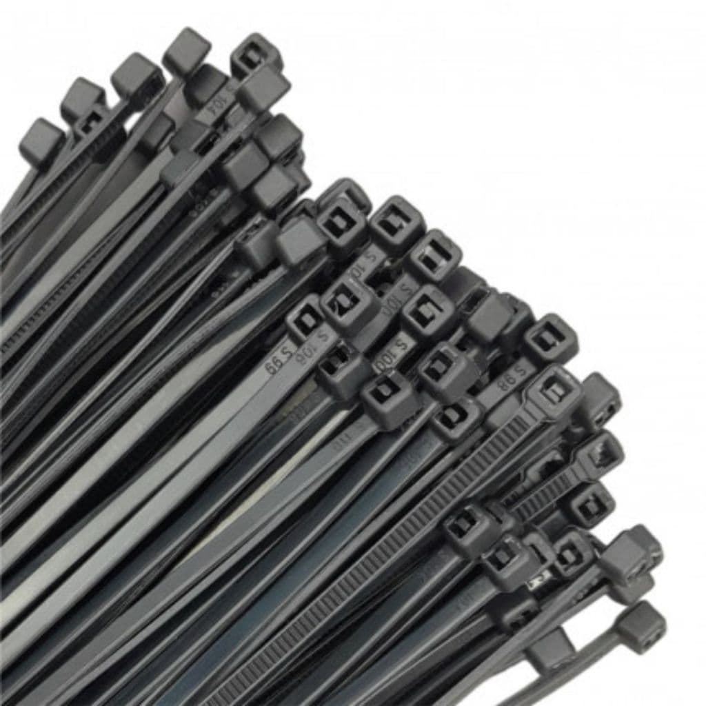Abraçadeira De Nylon Preta 2,5x200 Pacote Com 100 Peças Ajax