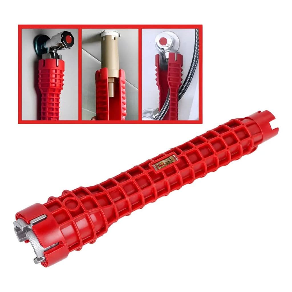 Chave Para Apertar Torneira Flexivel Pia Bancada Universal Vermelho