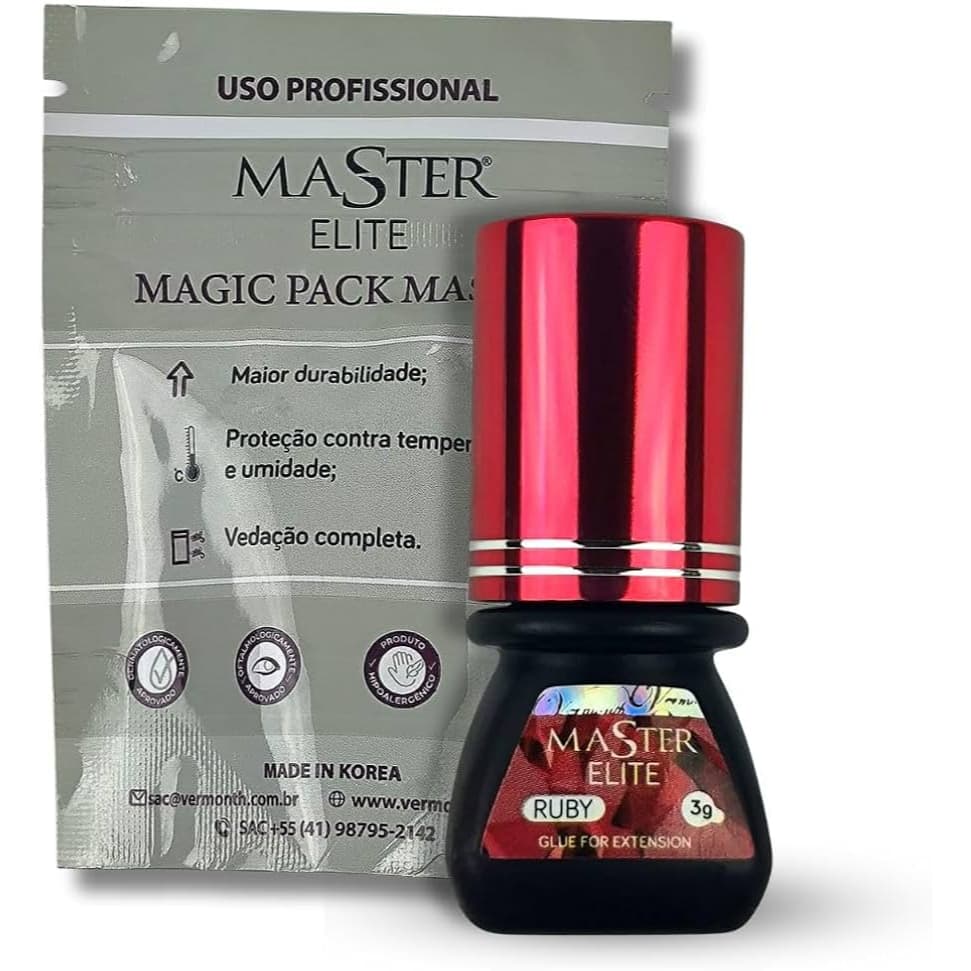 Cola Ruby da master elite Para Alongamento De Cílios 3ml
