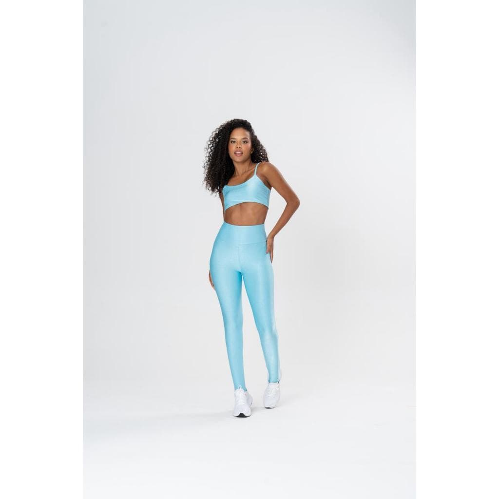 Conjunto de Academia Fitness Top e Legging Compressivo Sem Transparência Barato Marrom Preto Azul