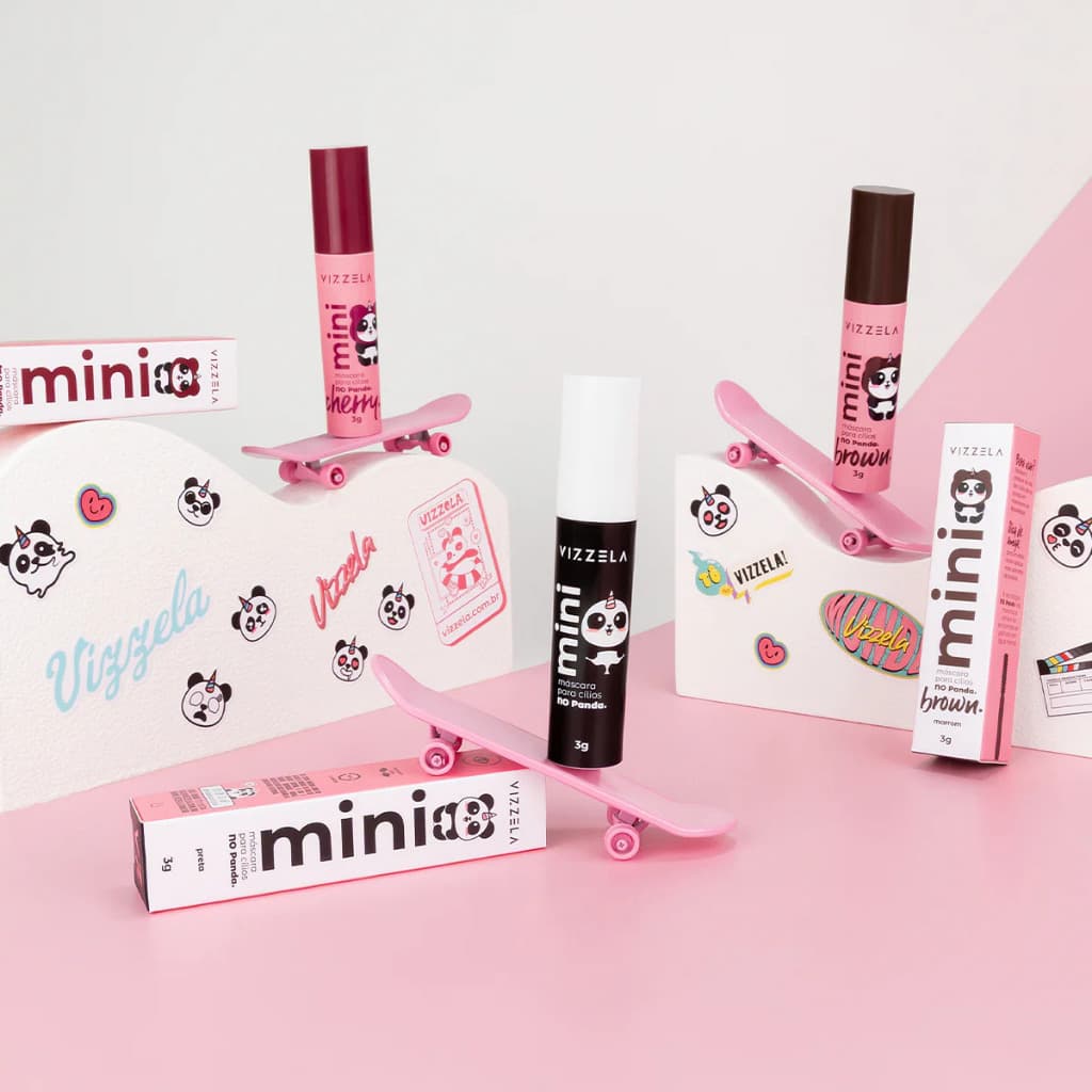 Kit 3 Mini Máscaras No Panda - Vizzela
