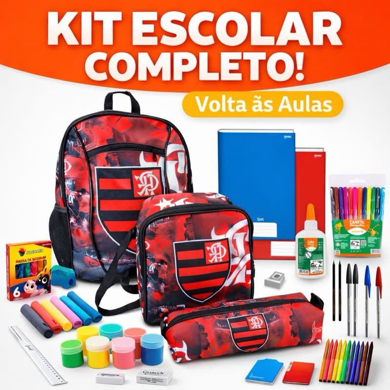 Kit Escolar Completo Infantil Volta às Aulas Com +20 Itens