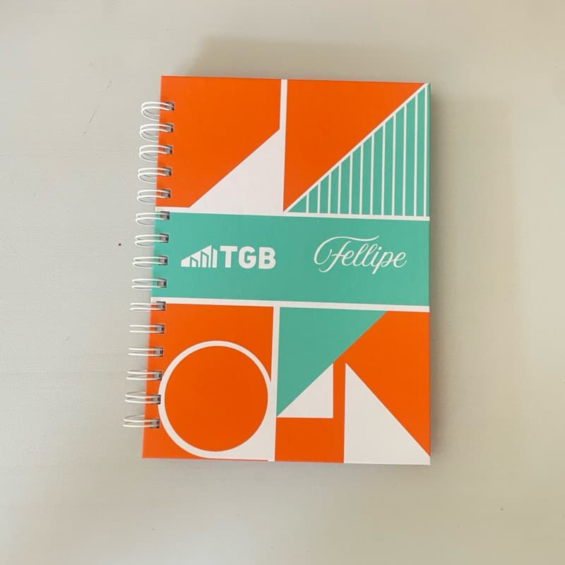 Caderno Personalizado com Sua Arte A5 | 100 Folhas | Miolo Comercial | 1 Unidade