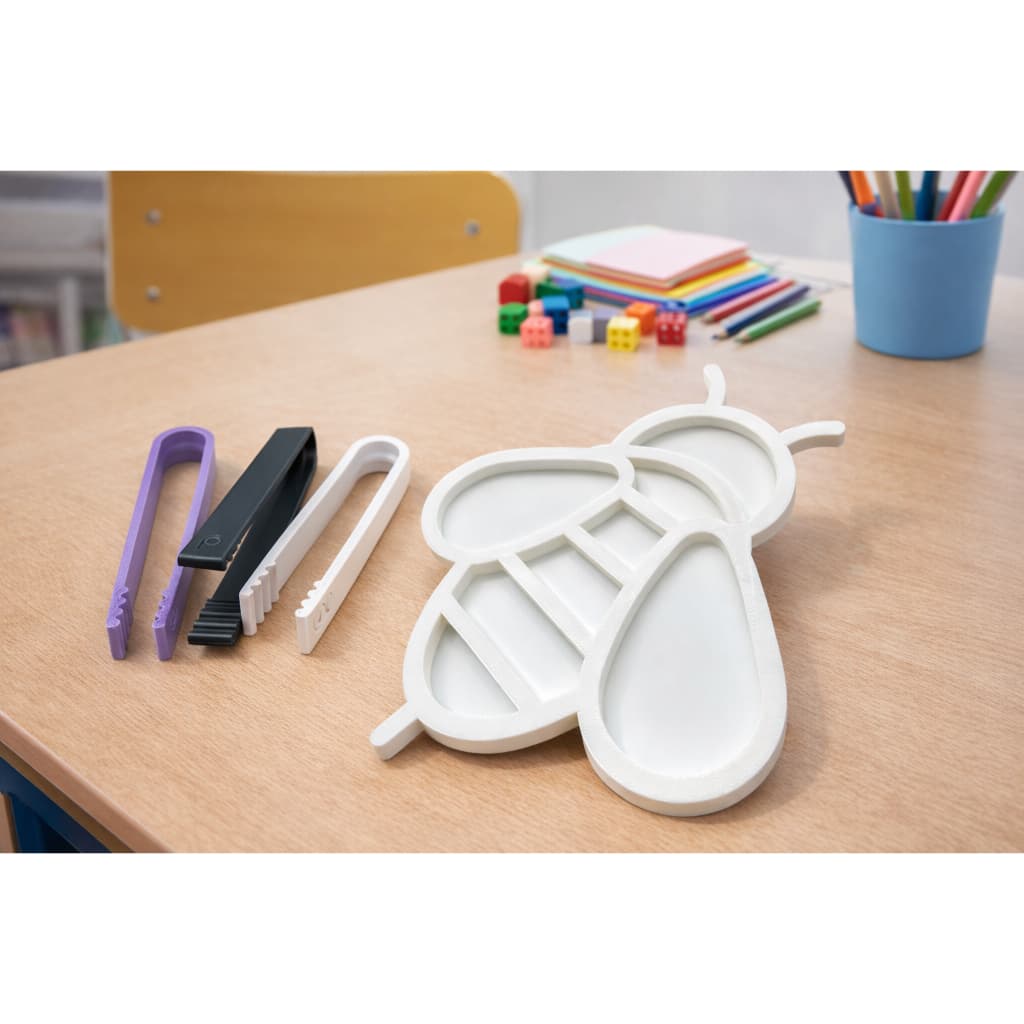 Bandejas Montessori de Classificação Educacional – Kit Sensorial Pedagógico p Ordenar, Colorir e Desenvolver Coordenação
