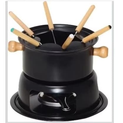 Aparelho de Fondue 11 Peças Cazza Preto