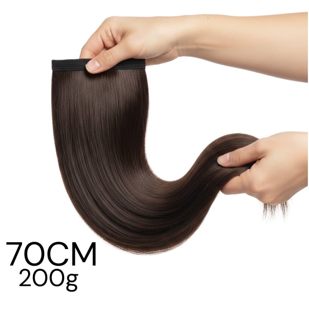Cabelo Humano Liso Levemente Ondulado Indiano Semi Limpo Fita Liga Azul Aplique Mega Hair 60cm 200g