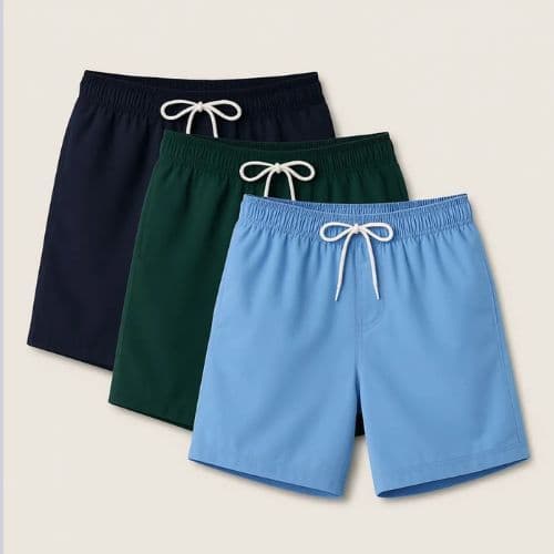 Kit 3 Short Tactel Masculino Bermuda Praia Casual Academia Bolso