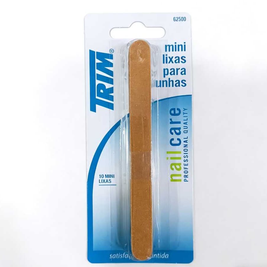 Mini Limas de Unha TRIM, Pacote com 10, Tiras de Lima de Unha Portáteis