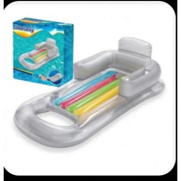 Poltrona Inflável Bestway P/ Piscina C/apoio De Braço Branco