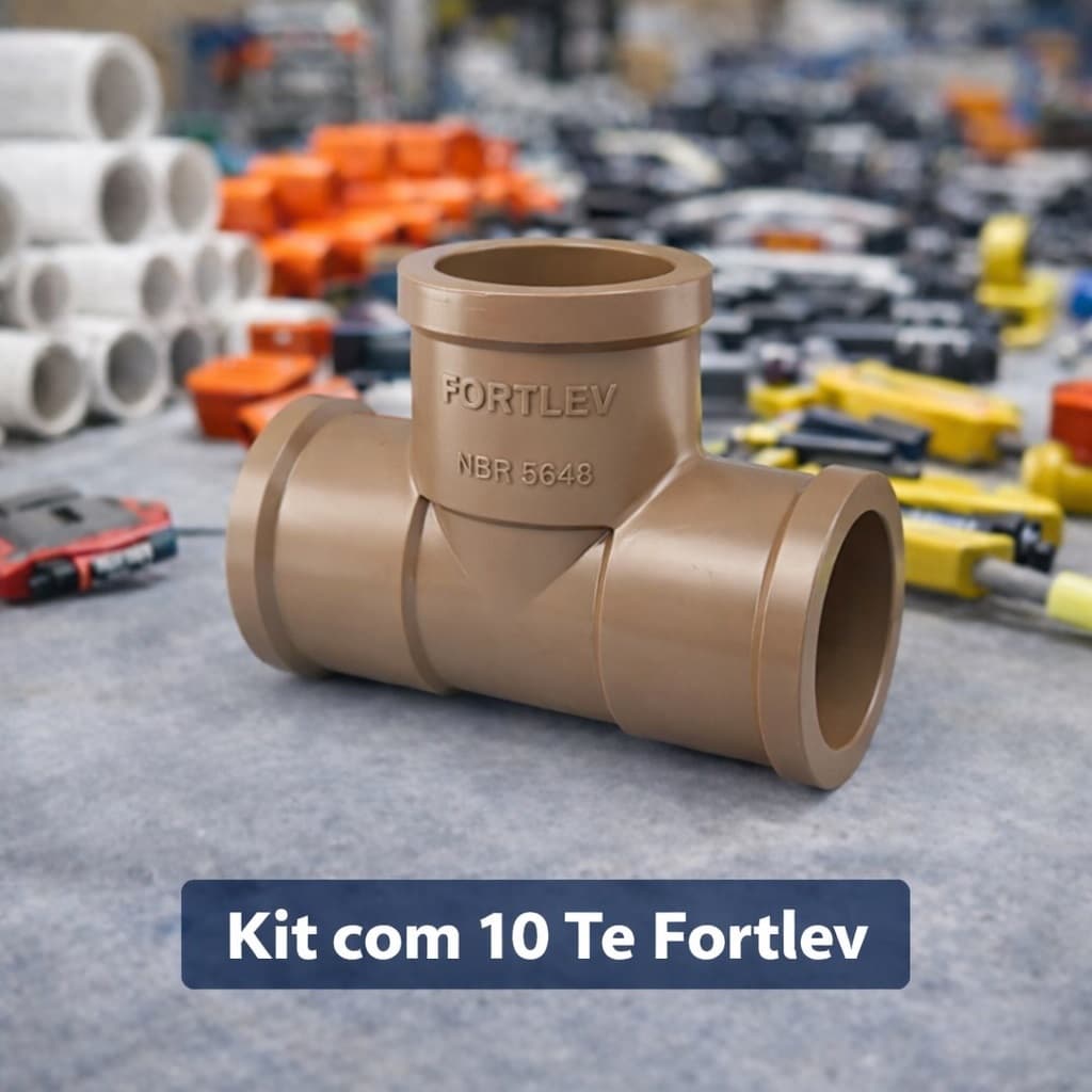Te Soldavel PVC Marrom -  Pacote c/ 10 25mm Fortlev