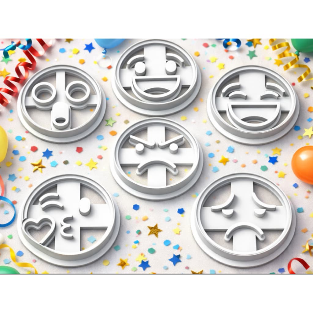 cortadores de biscoito emojis