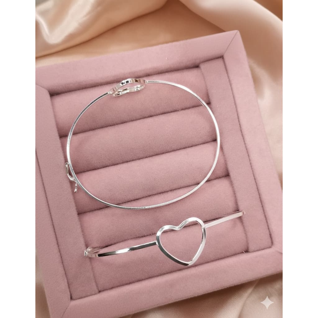 Pulseira Bracelete Liso Fio Quadrado 18cm Prata 925 Legítima com Fecho Trava de Segurança Luxo Feminina Prata