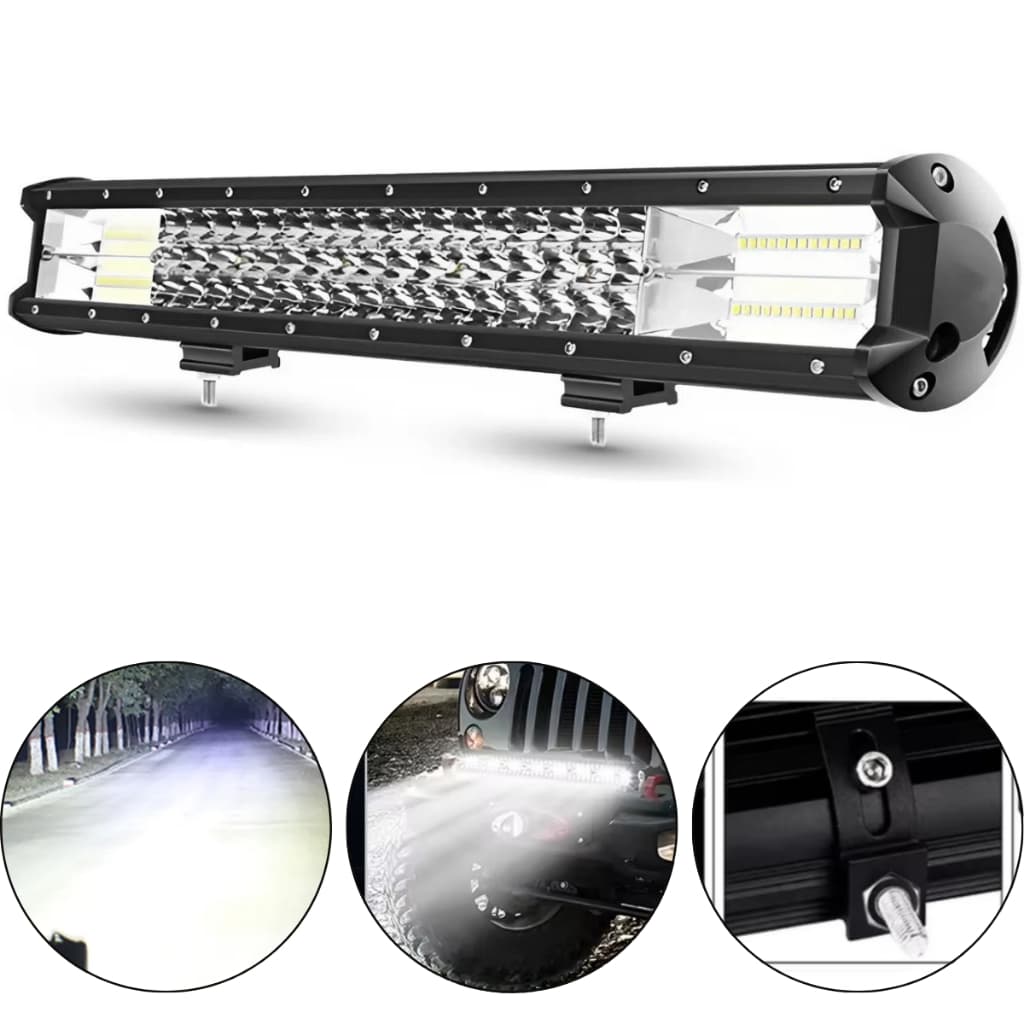 Farol Barra Led L200 Amarok F-250 50cm 12v 24v 288w