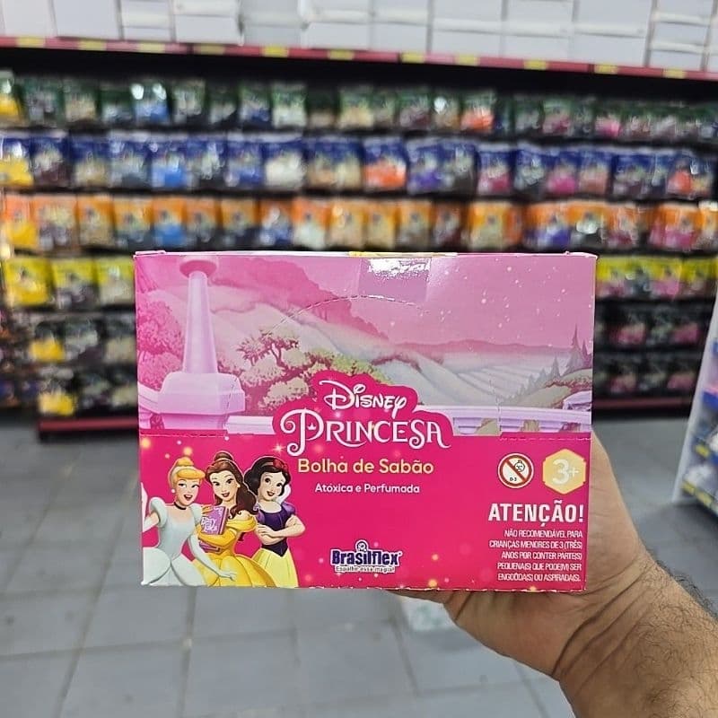 Bolha de sabão Princesa 12un 60ml Brasilflex