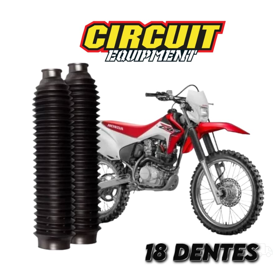 Sanfona Bengala Moto Circuit 18 Dentes Protetor Bengala Bros 125 150 160