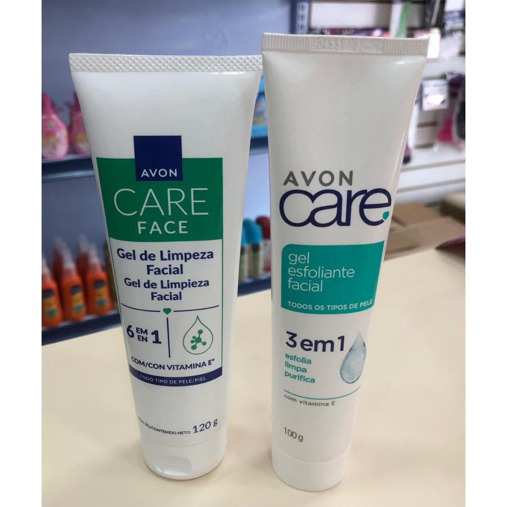 KIT SABONETE E ESFOLIANTE FACIAL AVON CARE