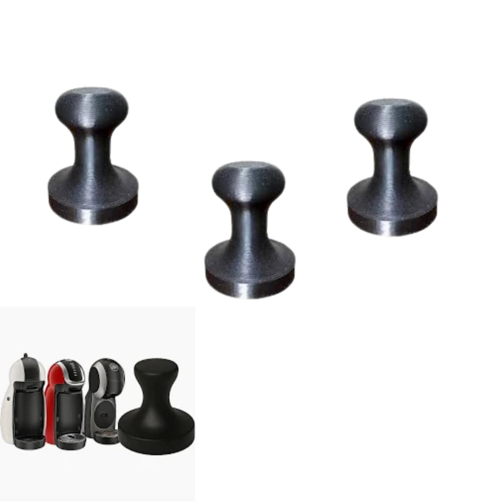 Kit 3 Tampers Socadores para Cápsula Reutilizável Dolce Gusto – Extração Perfeita