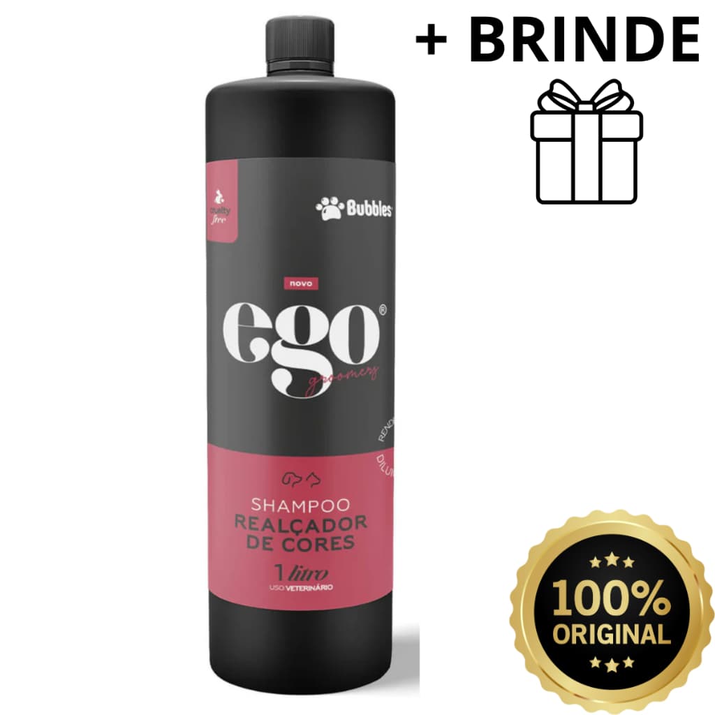 Shampoo Pet Realçador De Cores Bubbles Pet 1 Litro