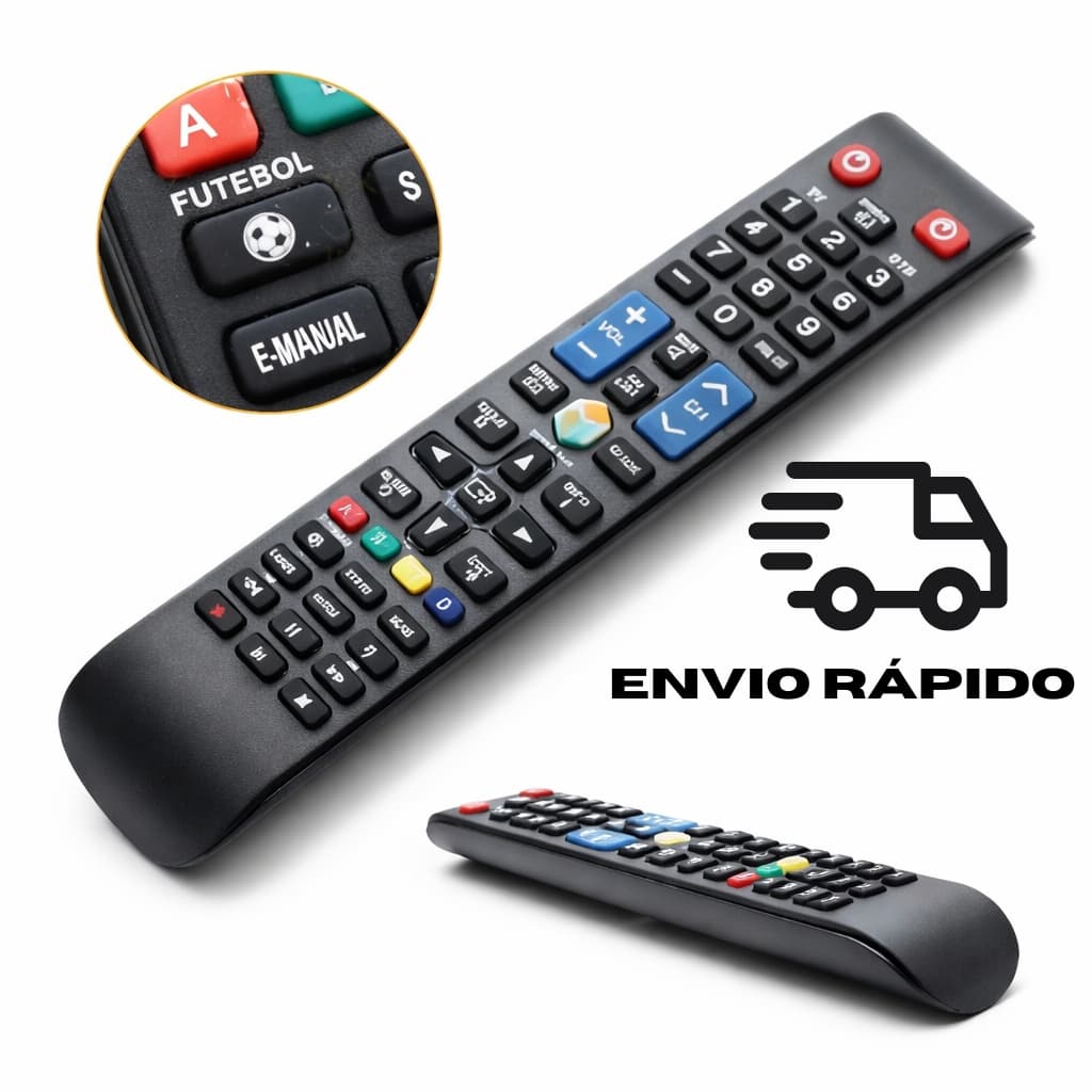 Controle Remoto Para tv Samsung Smart Lcd e led Função 3d futebol