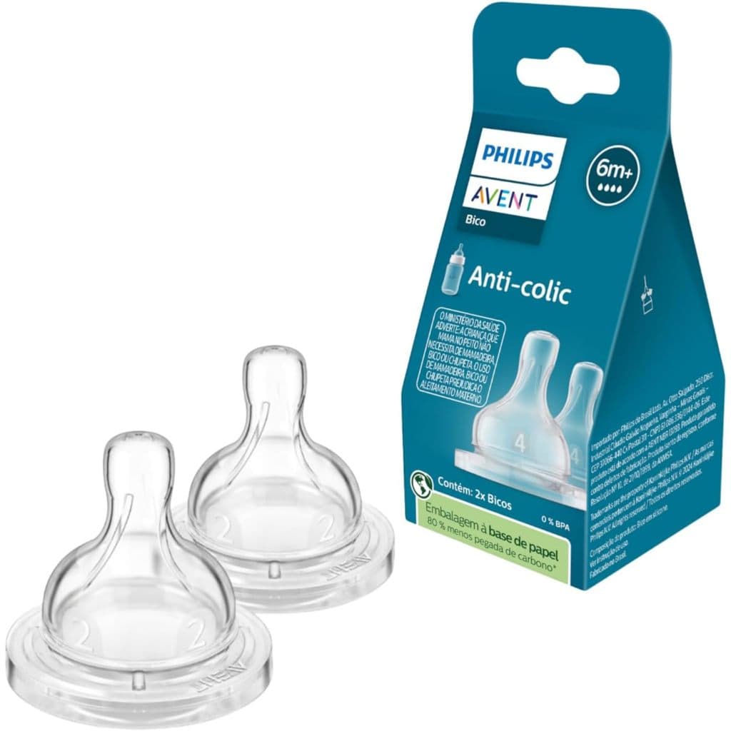 Kit 2 Bicos Mamadeira Clássica T4 (6m+) - Philips Avent