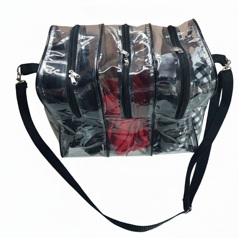 Bolsa para creche transparente. Bolsa organizadora. Bolsa para escola. Bolsa para viagem.