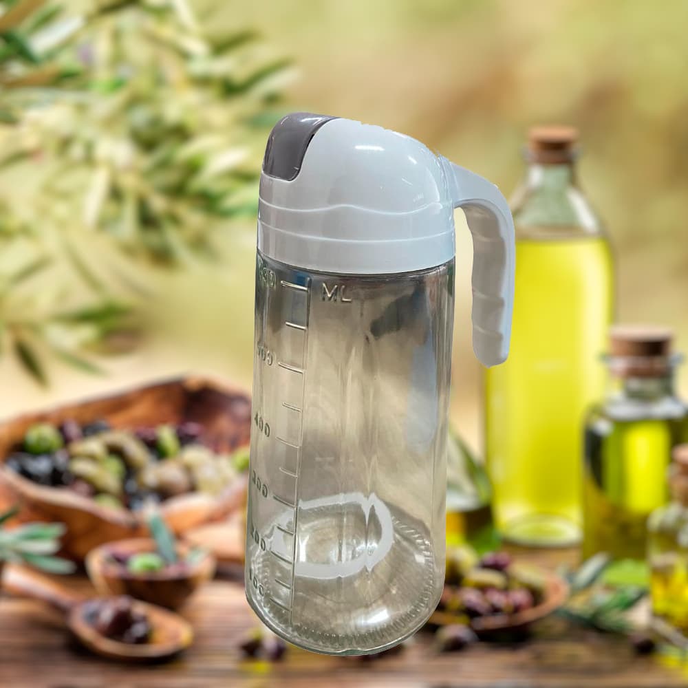 Dispenser Azeite Óleo Vidro Bico Dosador Medidor 630ml