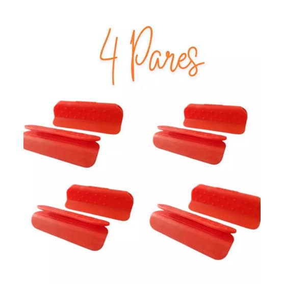 Kit com 4 Pares  Protetora Para Panela /Suporte De/Antideslizante Frigideira, Rechauds, Refratários Formas  Marinex