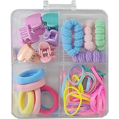 Acessórios para Cabelo Infantil com Elásticos e Presilhas Coloridos